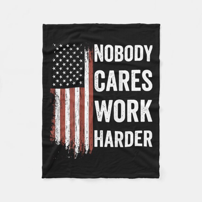 Manta Polar Nobody Cares Work Harder Motivational Workout Gym  (Anverso)