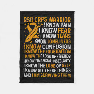 Manta Polar Noche De Conciencia De Rsd Crps Warrior Naranja Ri