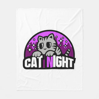 Manta Polar Noche de gato