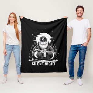 Manta Polar Noche de Paz Santa Navidad Veterano Militar