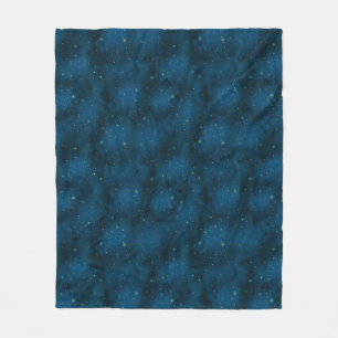 Manta Polar Noche Estrellada Azul y Blanca Celestial