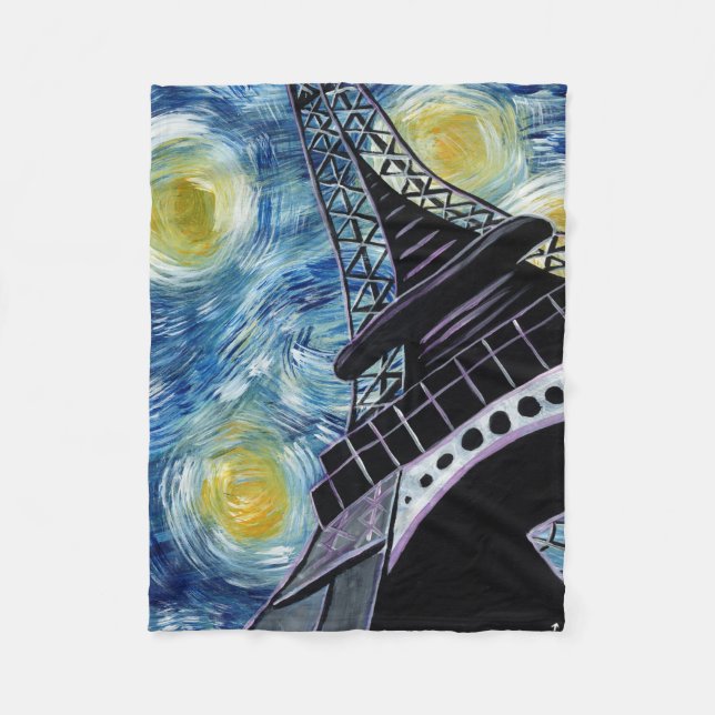 Manta Polar Noche estrellada París (Anverso)