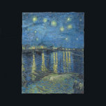 Manta Polar Noche estrellada sobre el Ródano, Van Gogh, 1888<br><div class="desc">Van Gogh - una celebración de los Maestros del Arte</div>