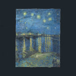 Manta Polar Noche estrellada sobre el Ródano, Van Gogh, 1888<br><div class="desc">Van Gogh - una celebración de los Maestros del Arte</div>