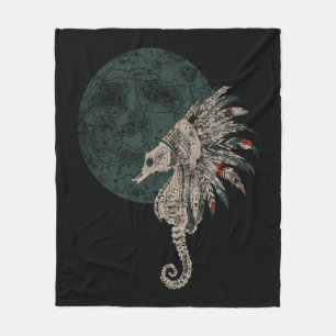 Manta Polar noche nativa de caballito de mar