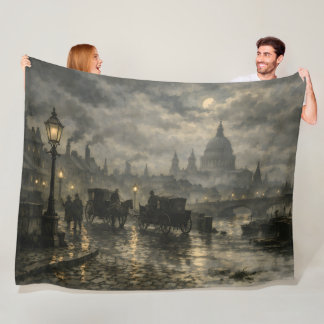 Manta Polar Noches Victorianas de Londres por BurnsInHell