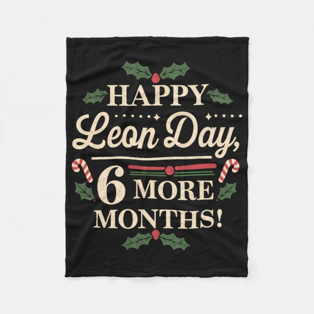 Manta Polar Noel Ckwards Funny Navidades contaron el Día del L (Anverso)