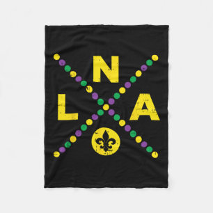 Manta Polar Nola Nueva Orleans Luisiana Bufón Divertido Mardi 
