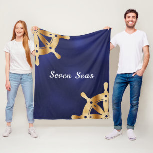 Manta Polar Nombramiento del barco azul marino del volante de