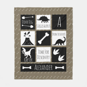 Manta Polar Nombramiento y cavación de dinosaurios prehistóric