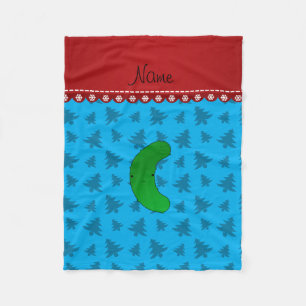 Manta Polar Nombrar árboles de navidad azules
