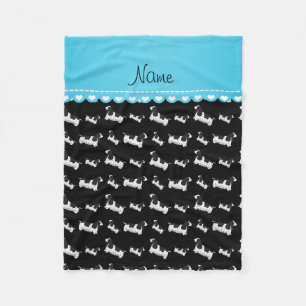 Manta Polar Nombrar perro de coquetón negro inglés