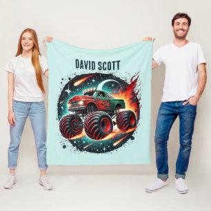 Manta Polar Nombre adicional del camión monstruo de los chicos