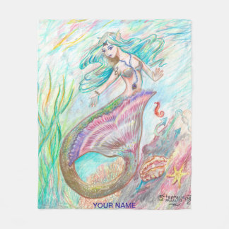 Manta Polar Nombre combinado del personalizado del MED de la