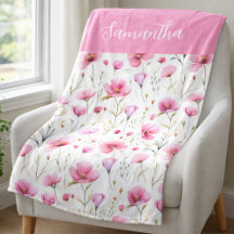 Nombre de acuarela de flor silvestre rosa