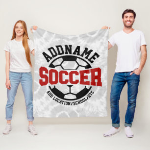 Manta Polar NOMBRE DE ADD Personalizado Jugador de Fútbol Tipo