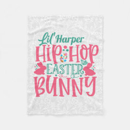 Manta Polar NOMBRE DE ADD Personalizado Lil Hip Hop Easter Bun