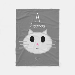 Manta Polar Nombre de BFF Mascota personalizado de felino pers