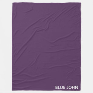 Manta Polar Nombre de color azul violeta de John