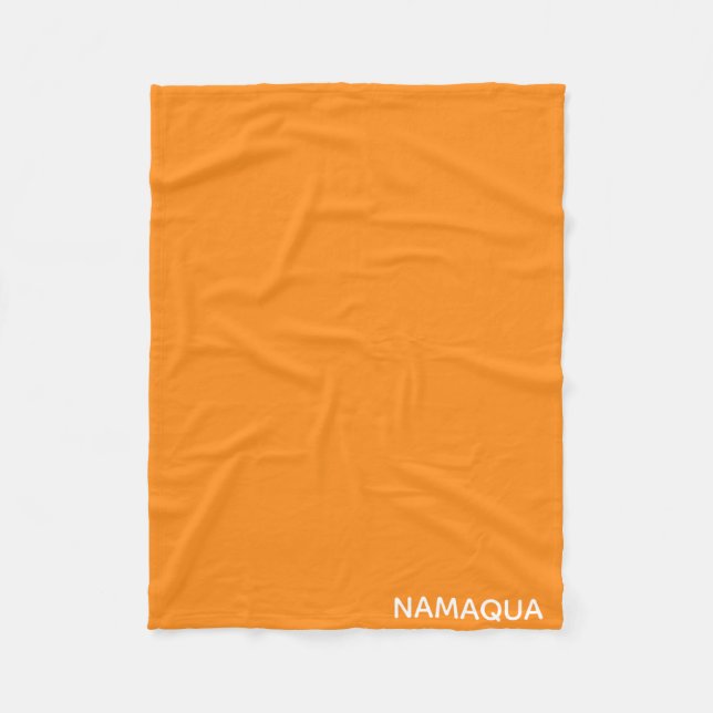 Manta Polar Nombre de color naranja de Namaqua (Anverso)