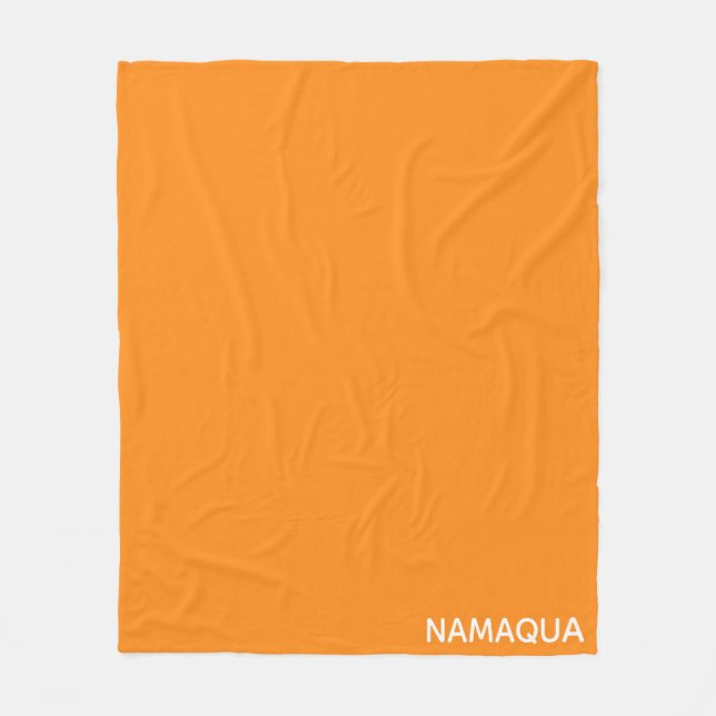Manta Polar Nombre de color naranja de Namaqua (Anverso)