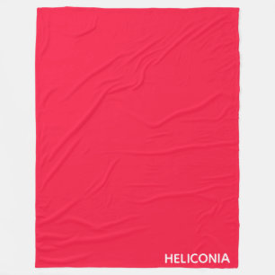 Manta Polar Nombre de color rojo de Heliconia