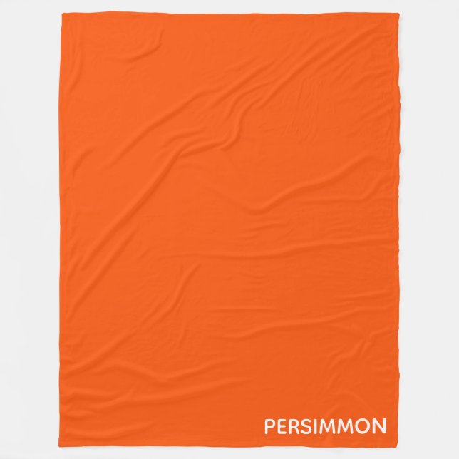 Manta Polar Nombre de color rojo de Persimmon (Anverso)