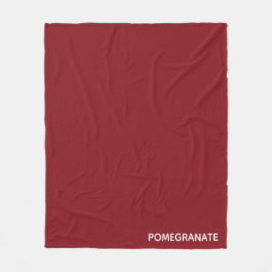 Manta Polar Nombre de color rojo granado