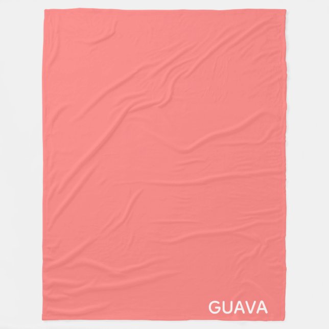 Manta Polar Nombre de color rosa guayaba (Anverso)