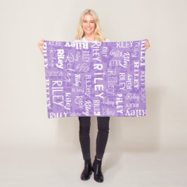 Manta Polar Nombre de encargo personalizado para Riley