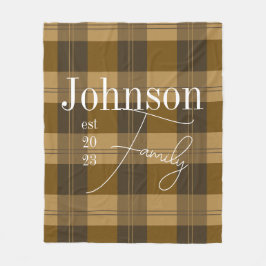 Manta Polar Nombre de familia de colocación personalizada