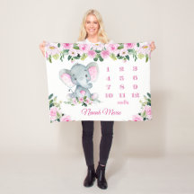 Nombre de hito de la niña elefante personalizada