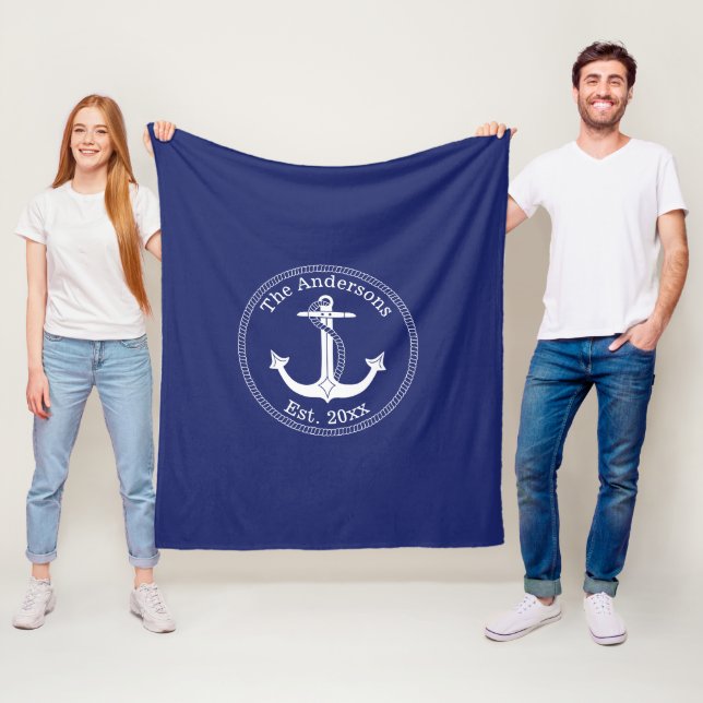 Manta Polar Nombre de la familia de ancla blanca náutica (In situ)