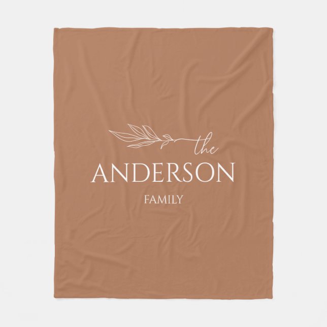 Manta Polar Nombre de la familia de Personalizables de Terraco (Anverso)