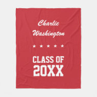 Manta Polar Nombre de la graduación, año y paño grueso y su