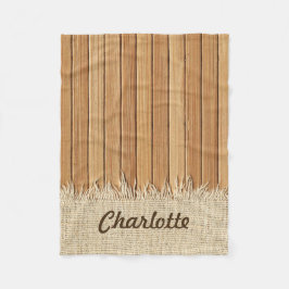 Manta Polar Nombre de madera inconsútil del personalizado del