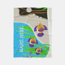 Manta Polar Nombre de niños Personalizados de peces tropicales