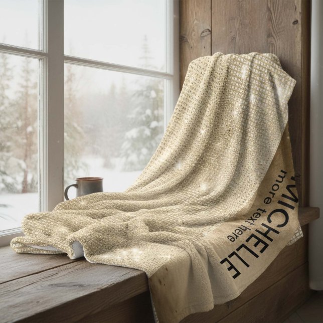 Manta Polar Nombre de purpurina y de brillante Gold ID673 (Subido por el creador)