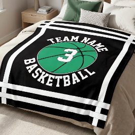 Manta Polar Nombre del equipo de baloncesto verde y número de 