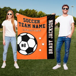 Manta Polar Nombre del equipo de fútbol naranja y jugador