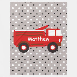Manta Polar ¡Nombre del Firetruck w, lindo para los niños!