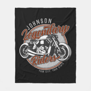 Manta Polar NOMBRE del motociclista legendario personalizado