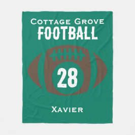 Manta Polar Nombre del personalizado, número, escuela