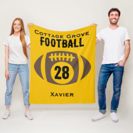 Manta Polar Nombre del personalizado, número, escuela