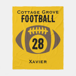 Manta Polar Nombre del personalizado, número, escuela