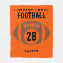 Manta Polar Nombre del personalizado, número, escuela