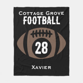 Manta Polar Nombre del personalizado, número, escuela