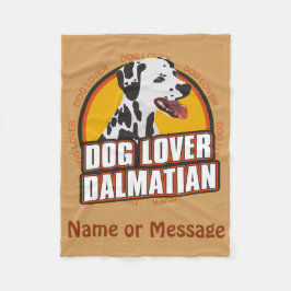 Manta Polar Nombre del Personalizar de Dog Lover Dalmatian Bla