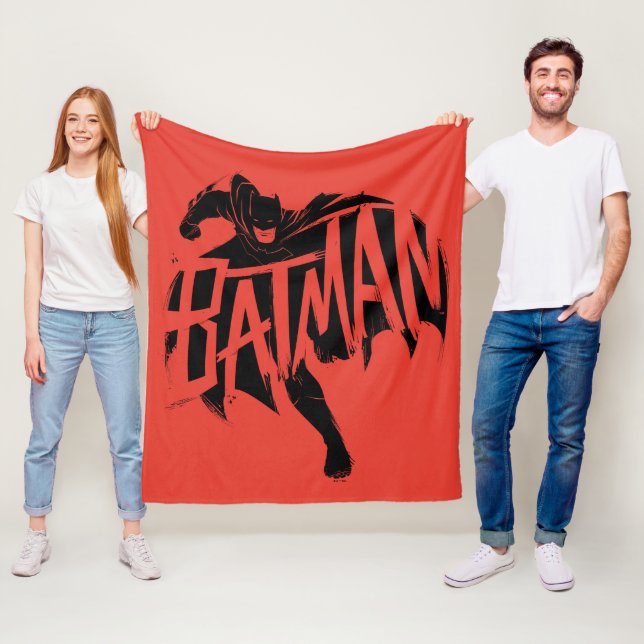 Manta Polar Nombre del pincel de tinta de Batman (In situ)