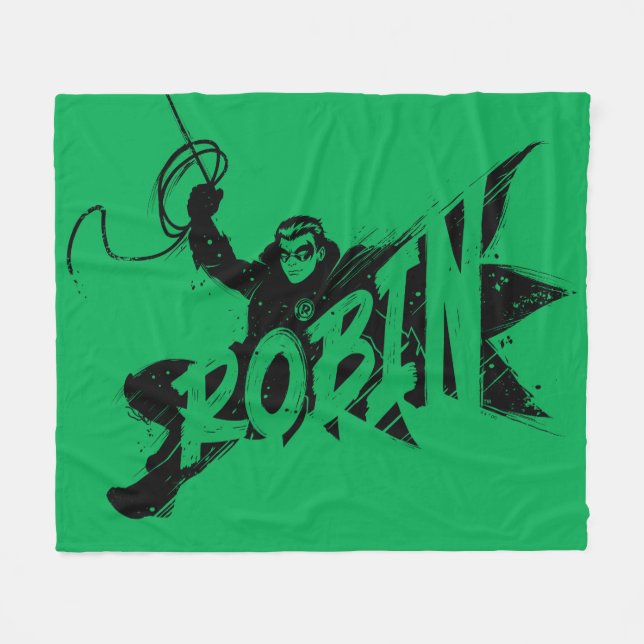 Manta Polar Nombre del pincel de tinta Robin (Frente (Horizontal))